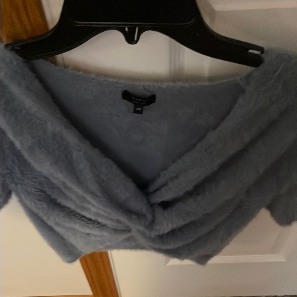 Debut Soft Blue Crop Top